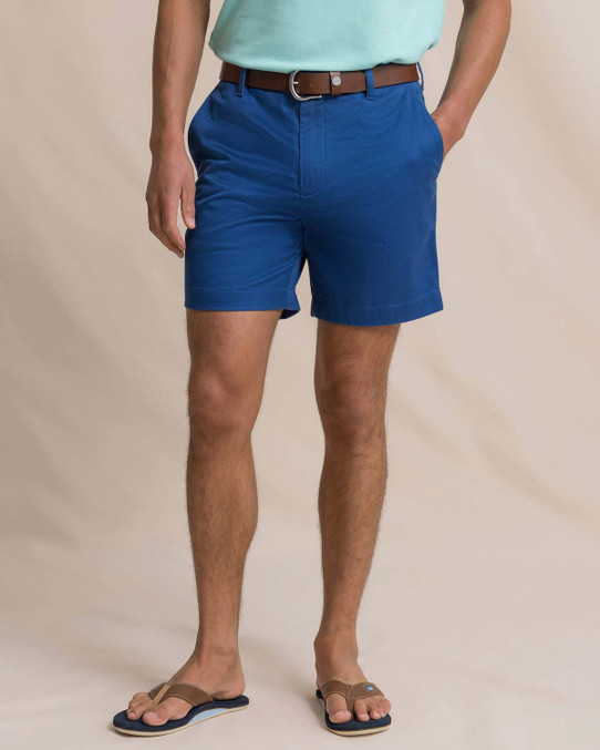 Southern Tide Men's Channel Maker 7" Chino Shorts Nautical Blue full