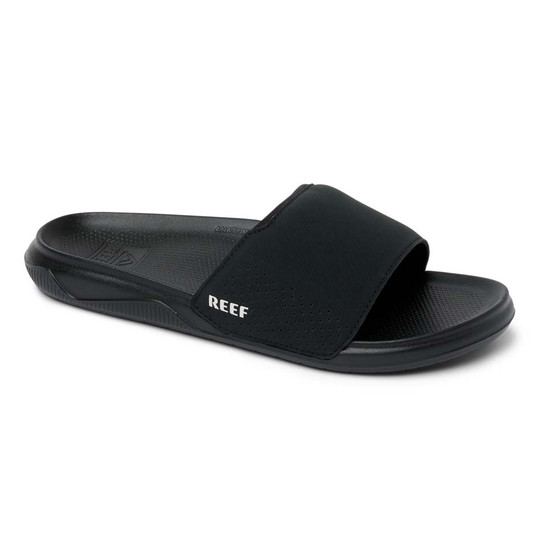 Reef Men's Tailslide Slides Black front view