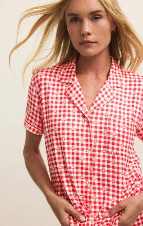 Z Supply Women's PJ Gingham Top