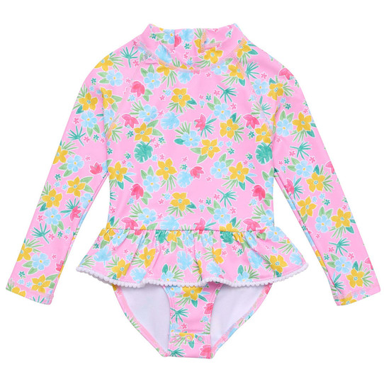 Snapper Rock Girls' Buttercup Surf Suit buttercup detail