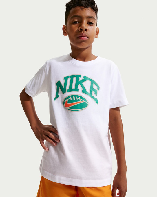 The Nike Kids' Football Tee in White