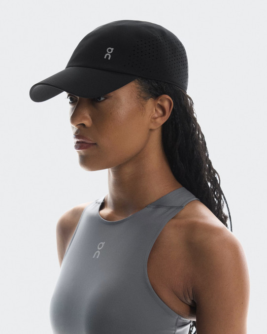 The On Running Lightweight Cap in Black