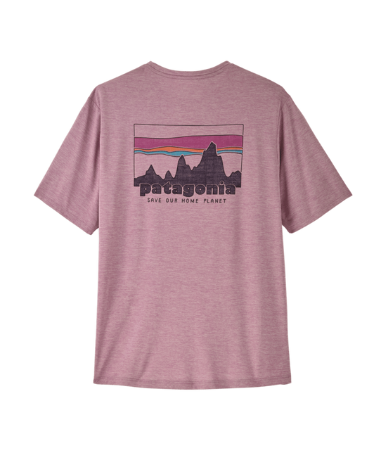 Patagonia Men's Cap Cool Daily 73' Skyline Tee Quiet Violet front
