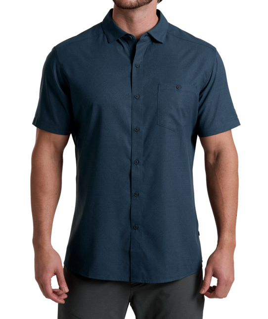 KUHL Men's Persuadr Short Sleeve Shirt Midnight back