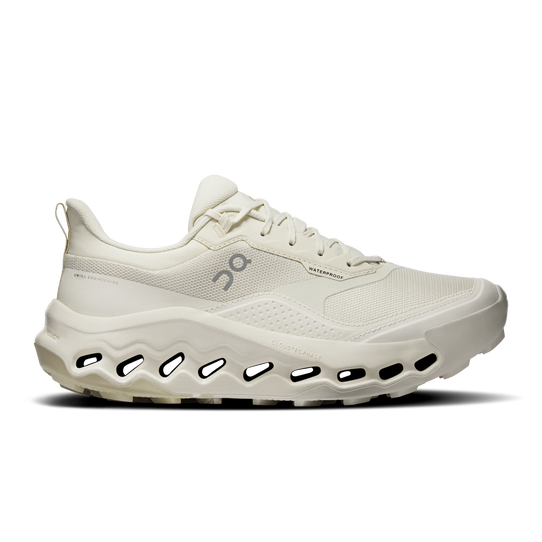 On Running Women's Cloudhorizon 2 Waterproof Trail Running Shoes Ghost and Ivory profile view
