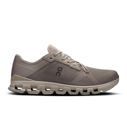 On Running Men's Cloud X 4 AD Running Shoes Cinder and Desert three-quarter view