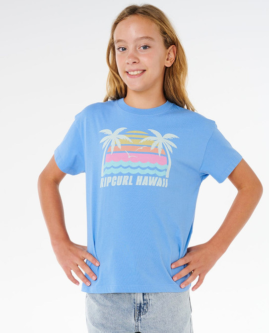 Rip Curl Girls' Malibu Relaxed Tee front view