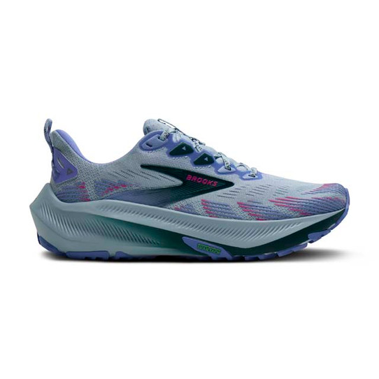 Brooks Women's Ghost Trail Running Shoes Skyway and Atlantic Deep lateral view