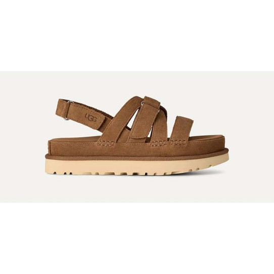 The Ugg Women's Goldenstar Gleam Sandals in Chestnut