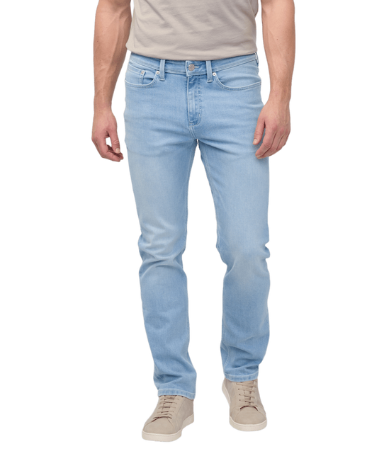 The DUER Men's Performance Denim Slim Straight Jeans in Lunar Blue