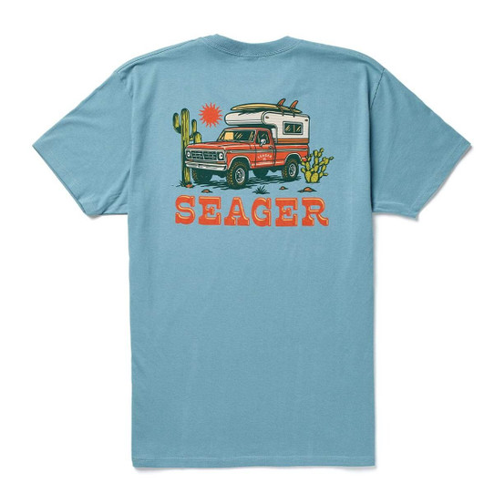 The Seager Men's Baja Tee in Ocean Breeze