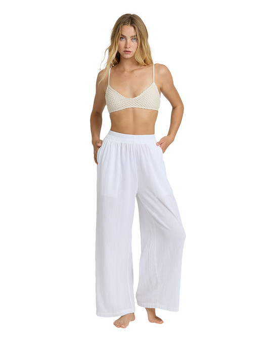 Billabong Women's Follow Me Pants Salt Crystal detail view
