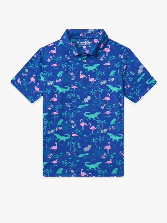 Chubbies Toddlers' Performance Polo The Lil Swamp & Circumstance front view