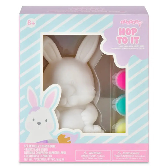 Iscream Paint Your Own Bunny Bank ceramic bunny