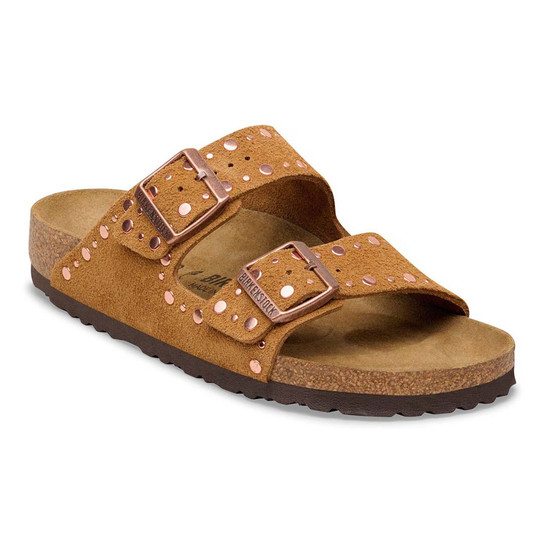 Birkenstock Women's Arizona Rivets Suede Sandals