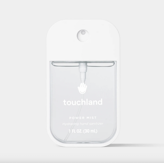 Touchland Beach Coco Power Mist hand sanitizer spray bottle with tropical scent
