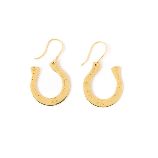 Ink & Alloy Madison Horseshoe Earrings dangle side view