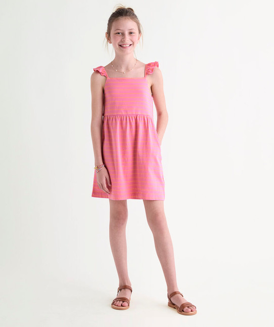 Vineyard Vines Girls' Ruffle Sleeve Dress