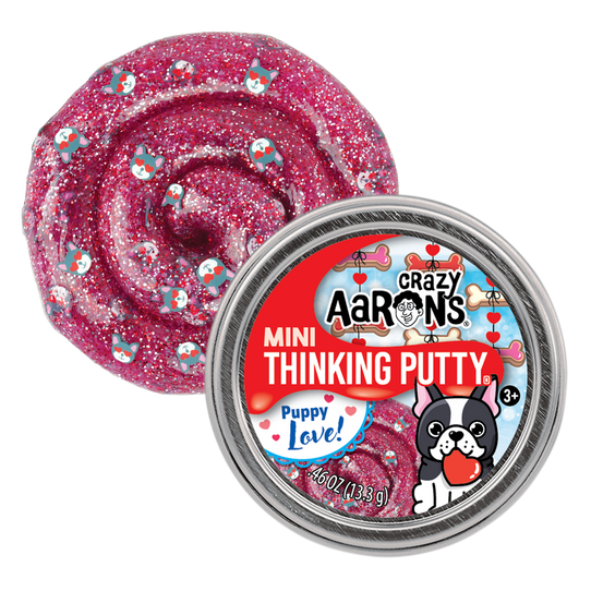 Crazy Aaron's Valentine's Mini Thinking Putty in Puppy Love