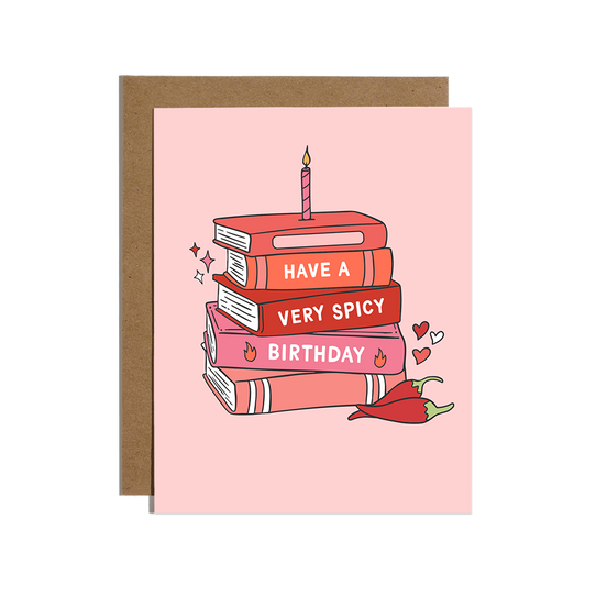Brittany Paige Have A Spicy Birthday Bookish Birthday Card