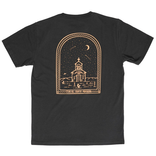 Texas Hill Country Provisions Dust to Dust Tee Vintage Black back view