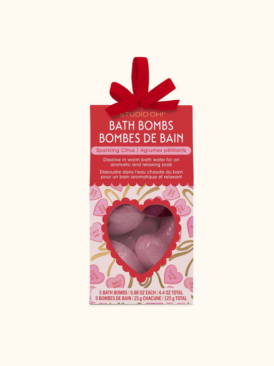 Studio Oh! Sweet Candy Hearts Bath Bombs Sweet Candy Hearts Bath Bombs set view