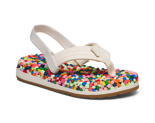 The Sanuk Toddlers' Bubblecush Sandals in Rainbow