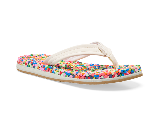 The Sanuk Kids' Bubblecush Sandals in Rainbow