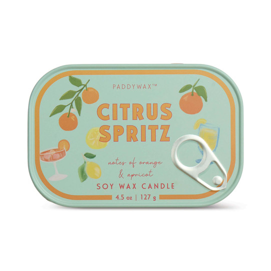 Paddywax Citrus Spritz Bistro Tin Candle