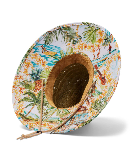 Hemlock Little Kids' Straw Lifeguard Hat Aloha Tropics detail view
