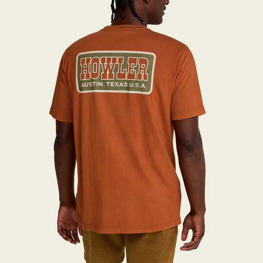 Howler Brothers Men's Howler Slab Cotton T-Shirt in Caramel