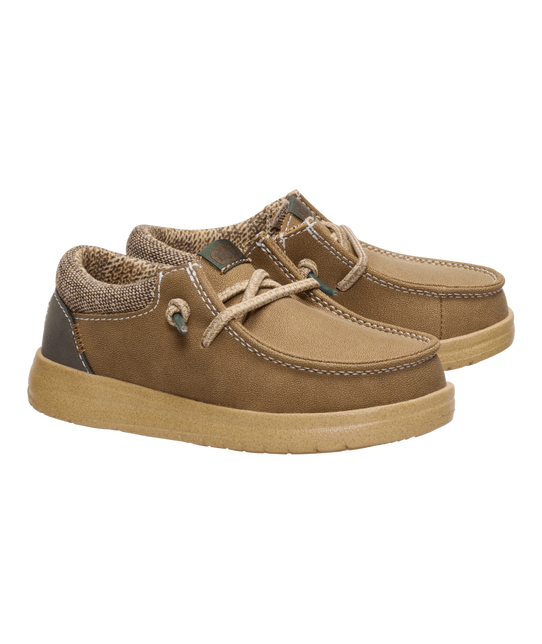 HeyDude Toddlers' Paul Classic Shoes Nut top view