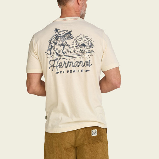Howler Brothers Men's Sunset Rider T-Shirt in Natural