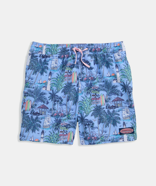 The Vineyard Vines Boys' Printed Chappy Swim Trunks in the Keys Toucan Pattern