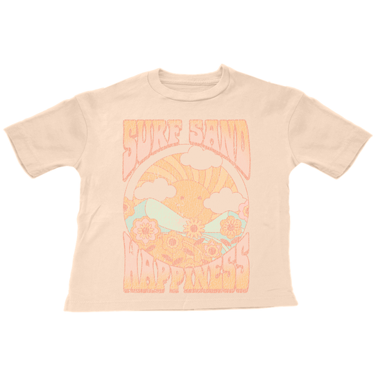 Tiny Whales Girls' Surf and Sun Tee