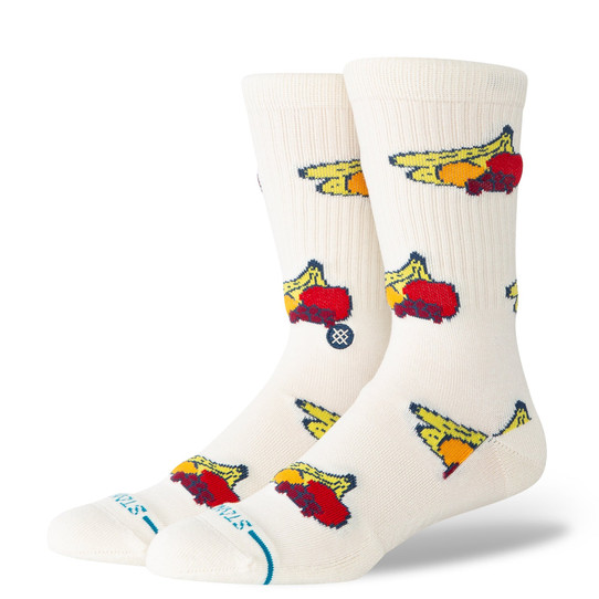 The Stance Fruits Crew Socks in Canvas