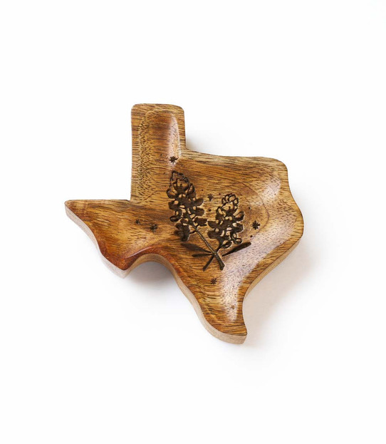 Matr Boomie Texas State Bluebonnet Trinket Dish full view