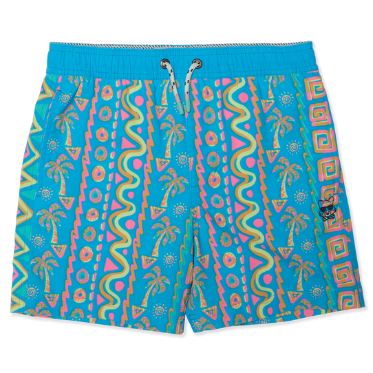 Party Pants Boys' Swim Shorts in Festival Cyan