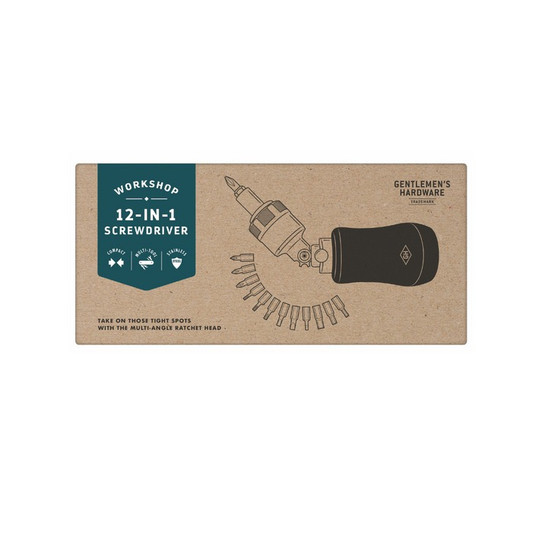 Gentlemen's Hardware 12-in-1 Screwdriver side angle