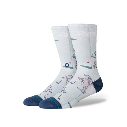 Stance Players Club Socks in Green detail view