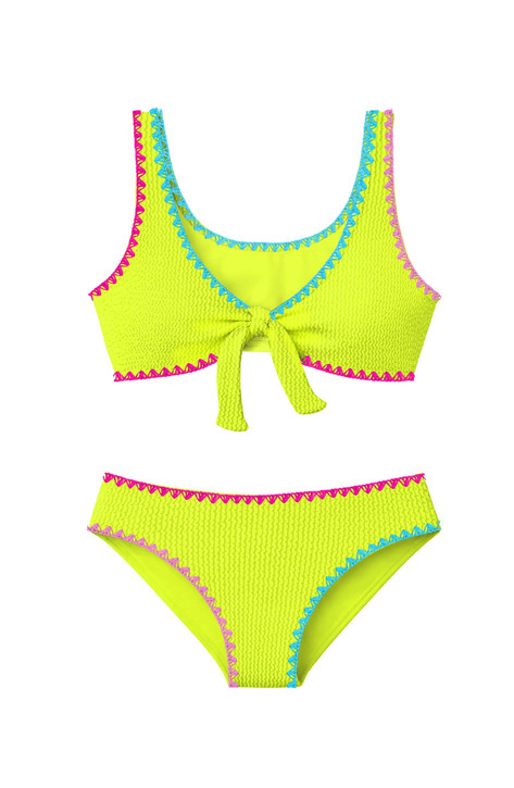 Limeapple Girls' Izy Crinkle Bikini side view