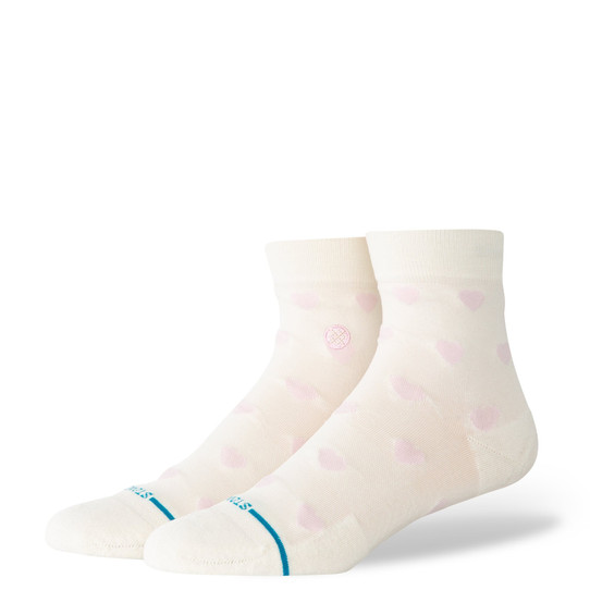 The Stance Hearts Lowrider Socks in Ivory