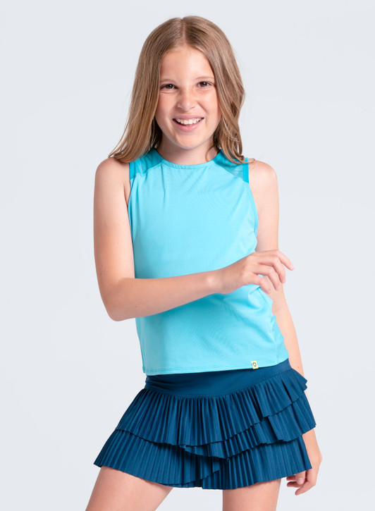 Lucky in Love Girls' Tie Break Tank Top