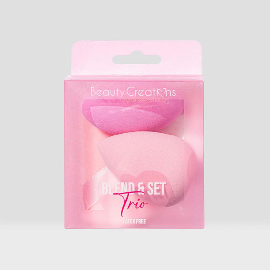 Blend and Set Trio makeup palette front view