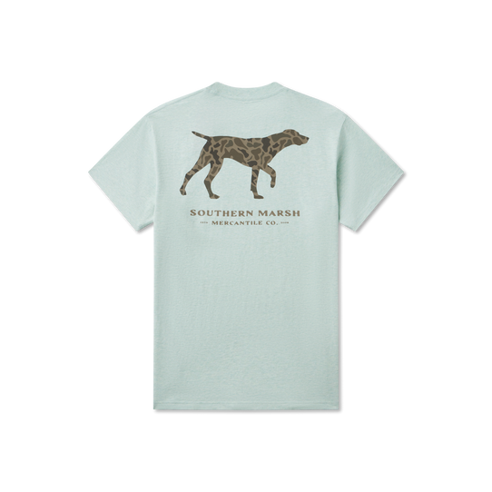 Southern Marsh Men's Originals Camo Pointer Tee - Washed Honeydew