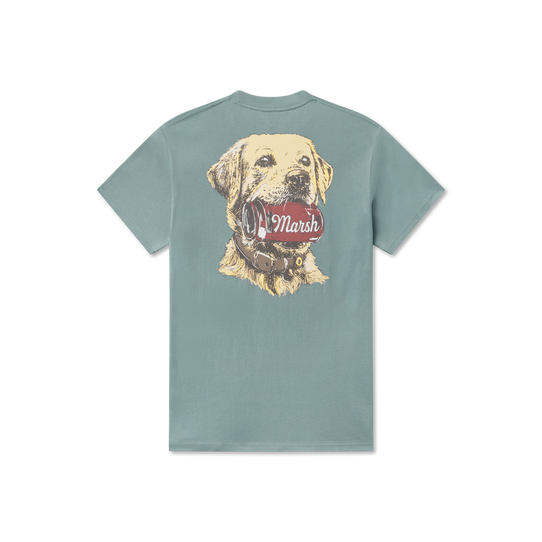 Southern Marsh Men's Lab Sips Tee Galicia Green detail view