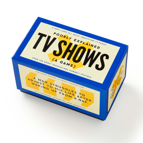 Chronicle Books Poorly Explained TV Shows game components