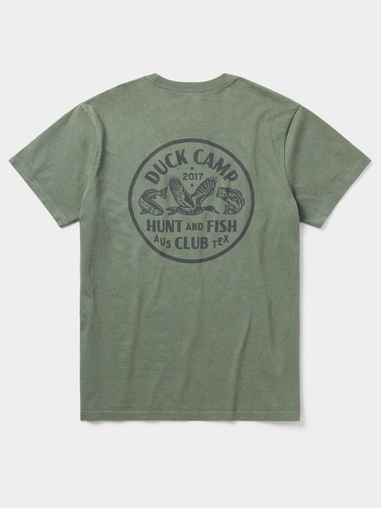 The Duck Camp Men's Hunt and Fish Club Tee in Willow
