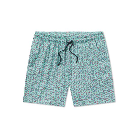 Southern Marsh Men's After The Boil Harbor Lined Trunks in Mint Boil back view