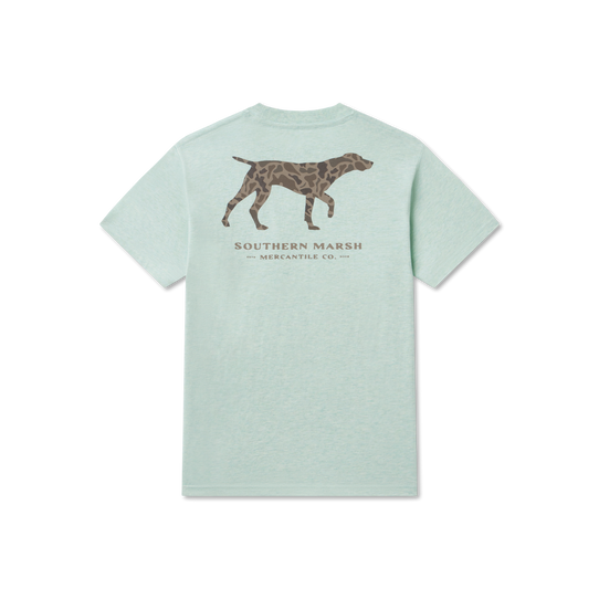 Southern Marsh Boys' Originals Camo Pointer Tee Washed Honeydew detail view